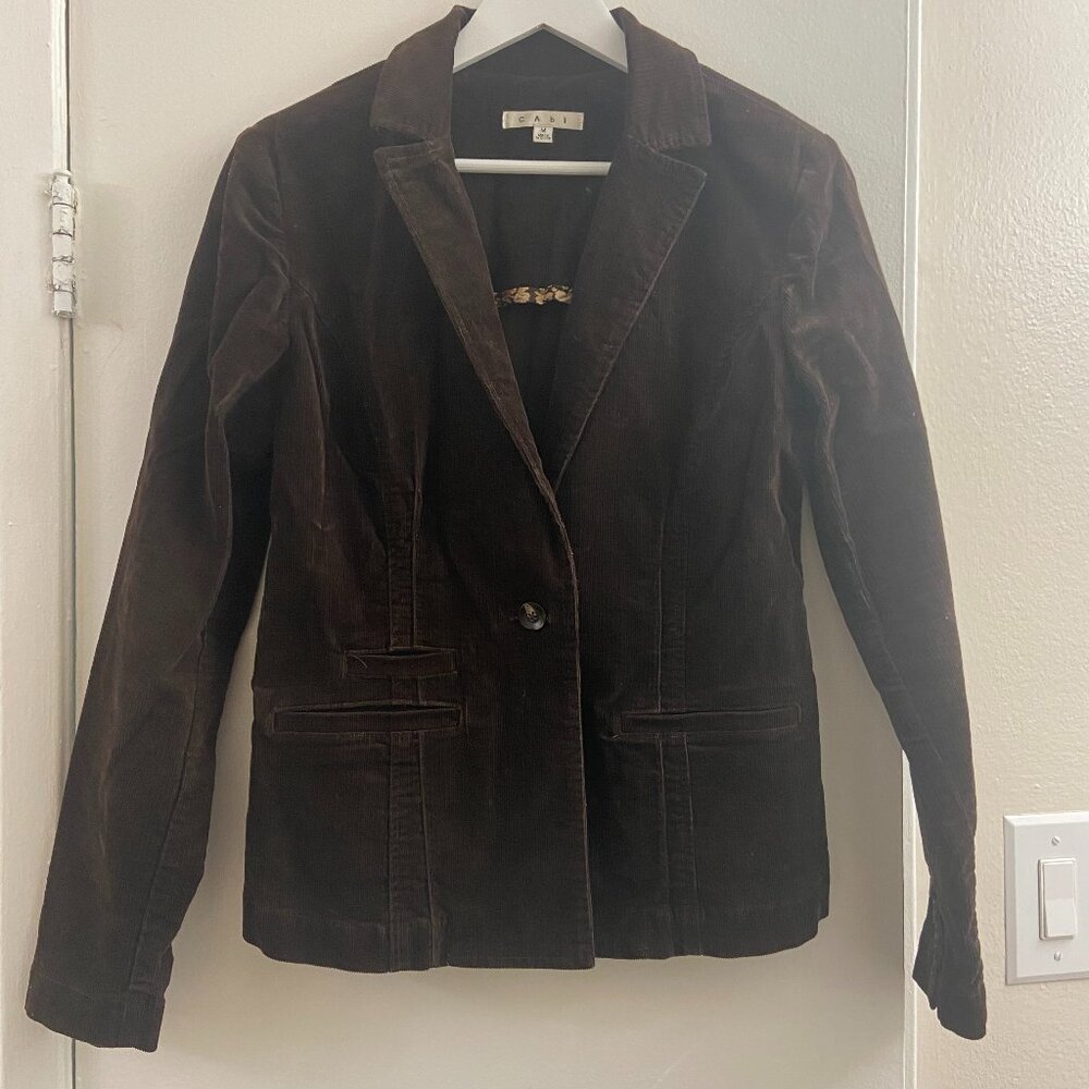 CAbi Borwn Cord Jacket